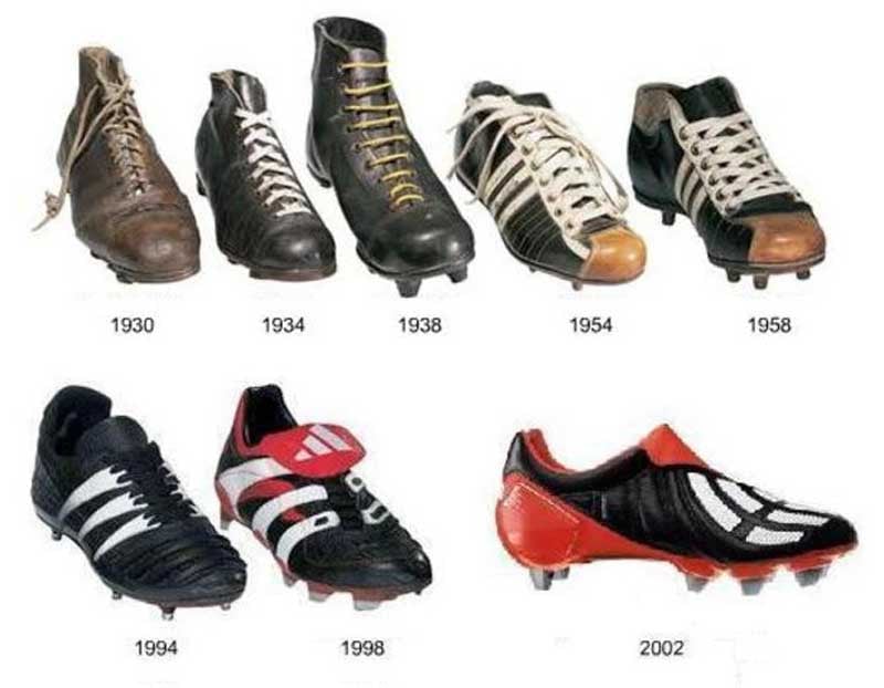 Lịch sử phát triển giày đá bóng thế giới